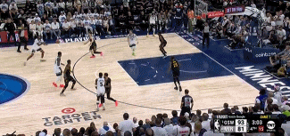 😎还上了！爱德华兹接球三分回击&个人本场第一记远投